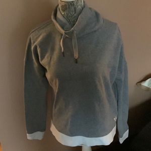 Under Armour high neck fleece top, size Small